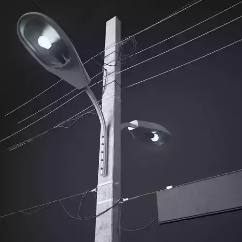 Column street light - street light 3D model