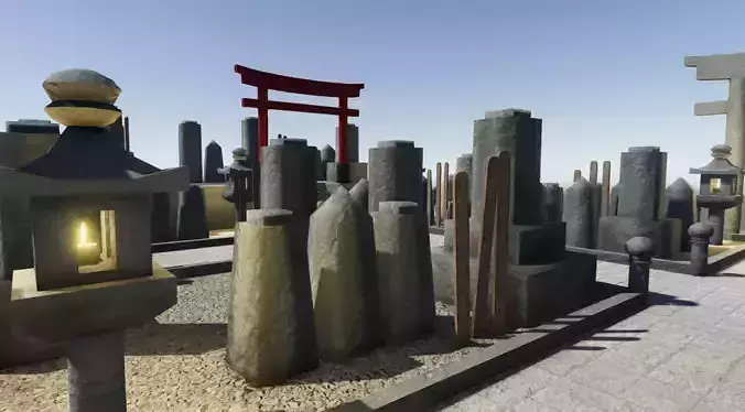 Japanese Graveyard