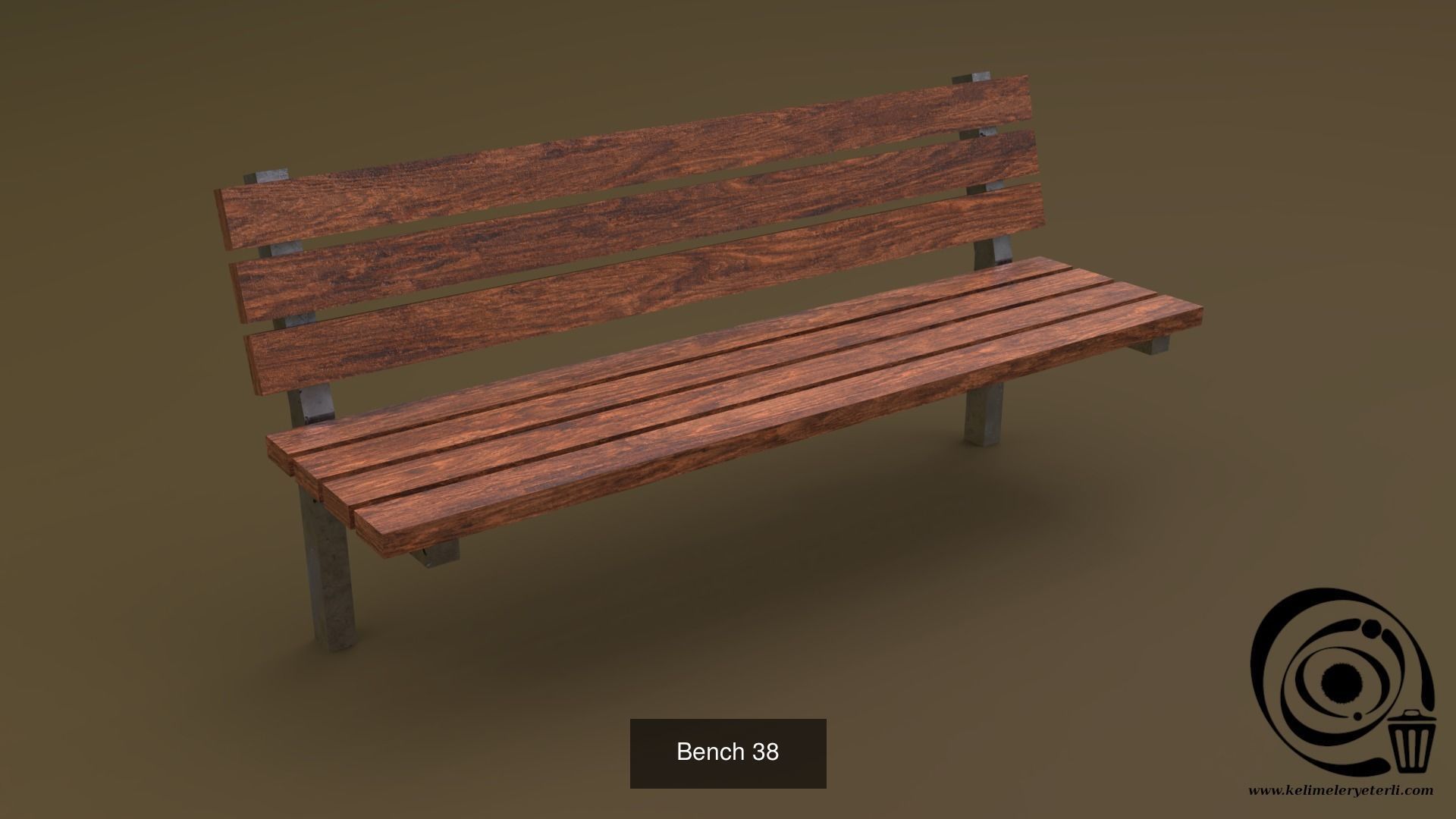 Bench Set 32 8M4T 3D Model Collection_82