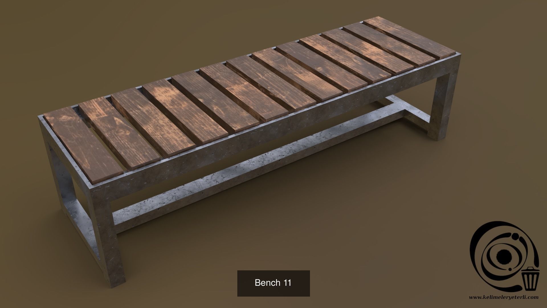 Bench Set 32 8M4T 3D Model Collection_60