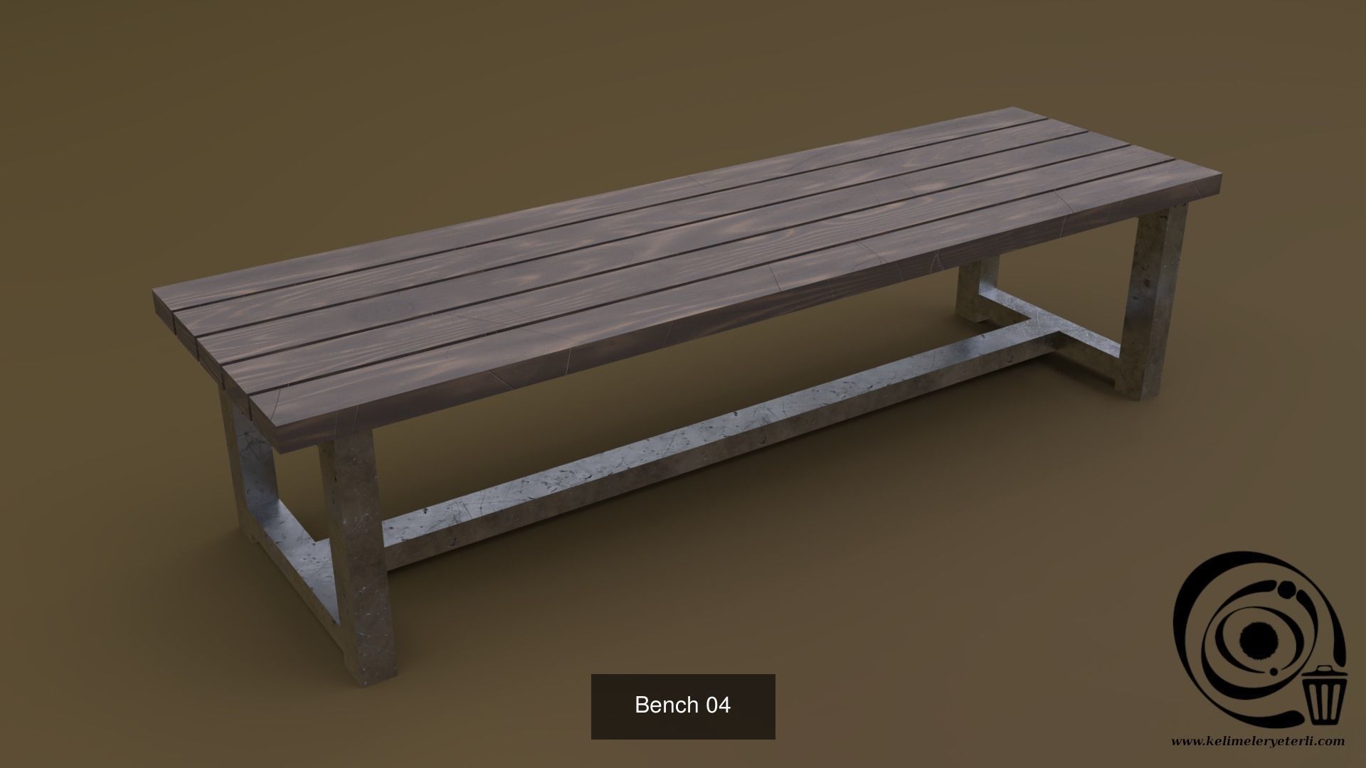 Bench Set 32 8M4T 3D Model Collection_51