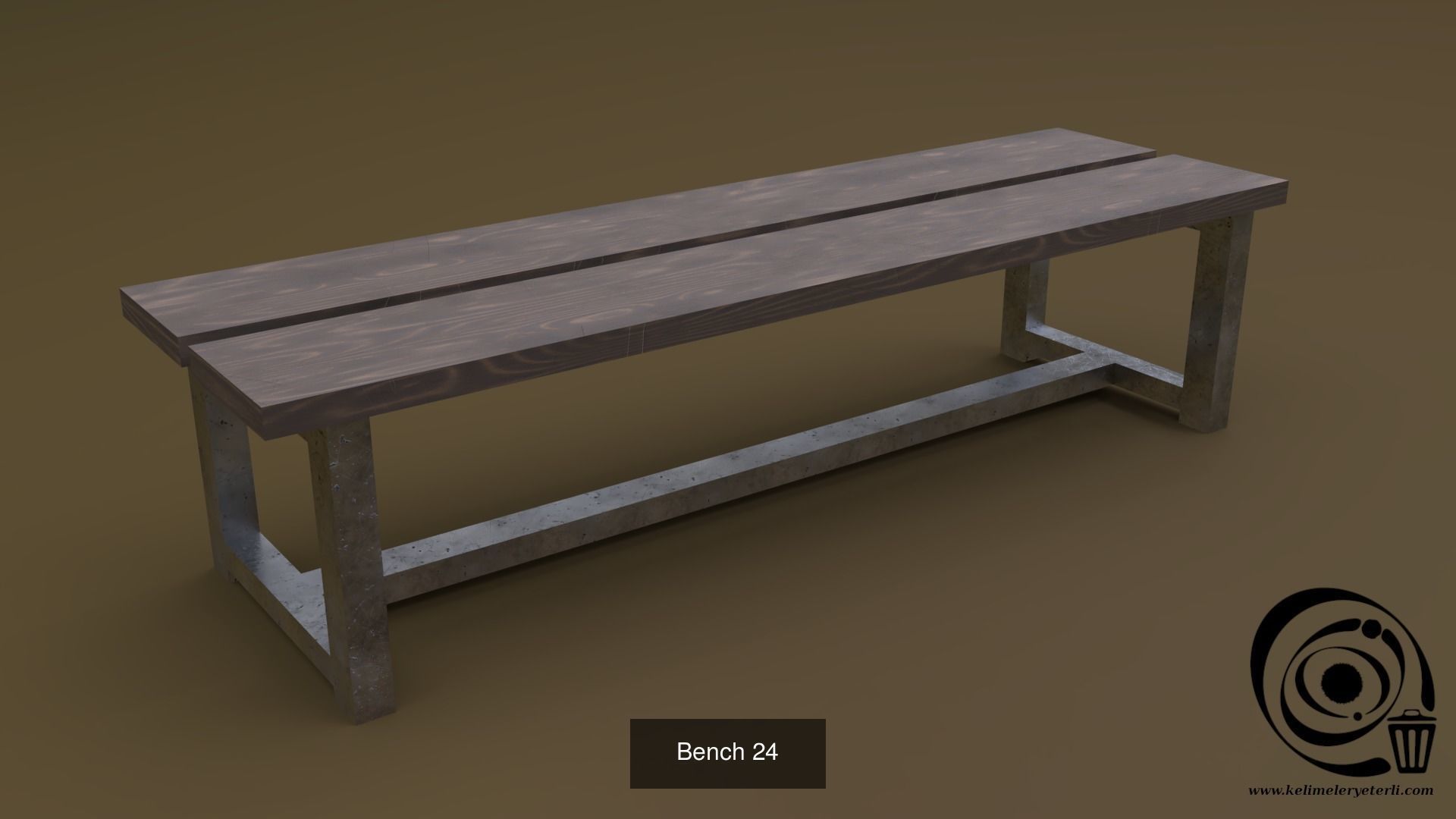 Bench Set 32 8M4T 3D Model Collection_71