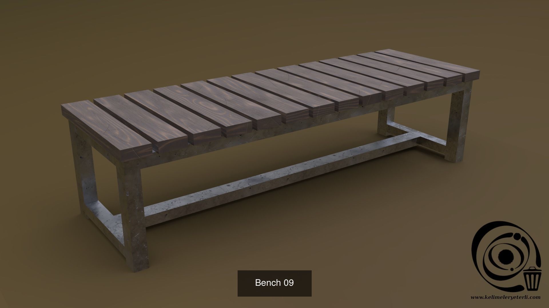 Bench Set 32 8M4T 3D Model Collection_59