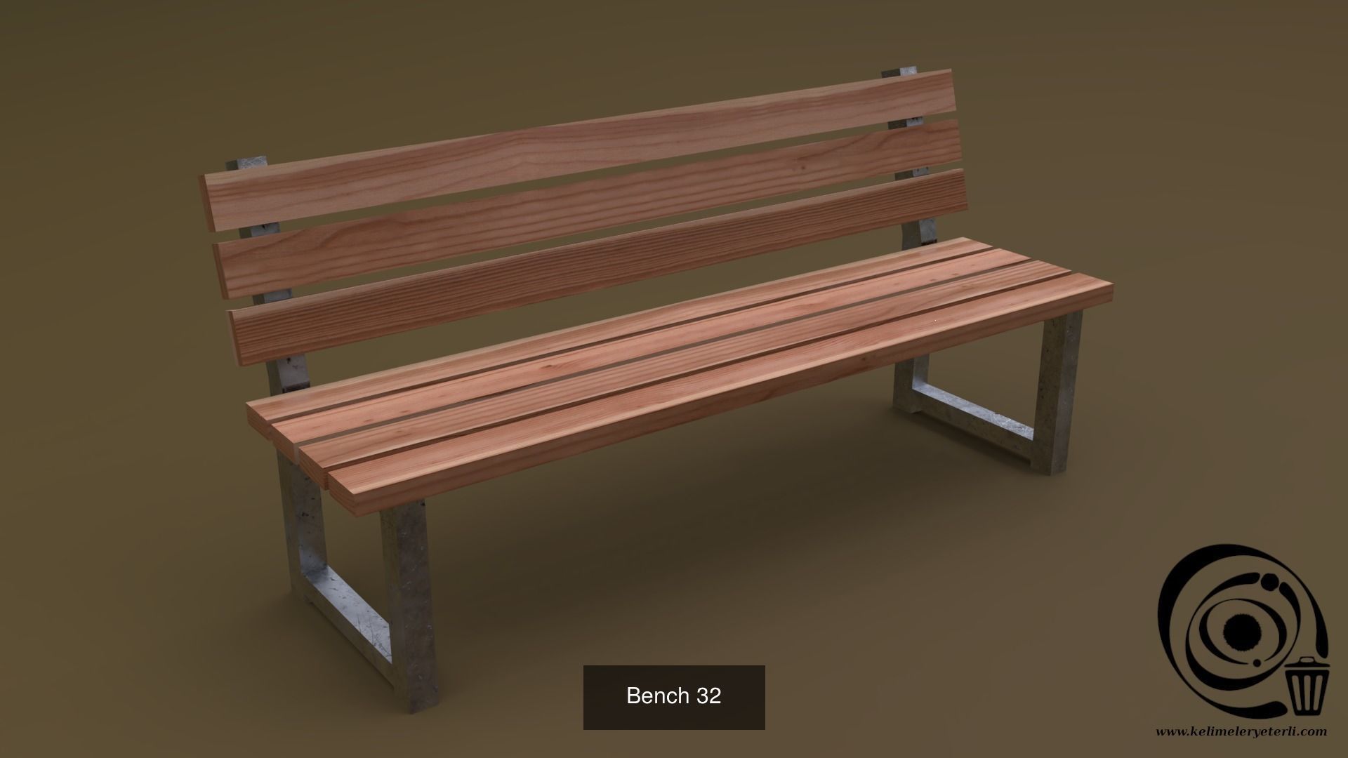 Bench Set 32 8M4T 3D Model Collection_77