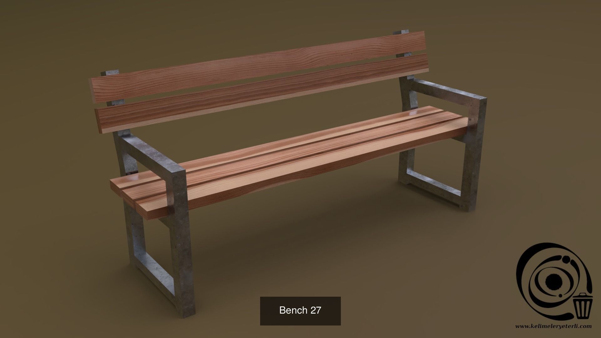 Bench Set 32 8M4T 3D Model Collection_73