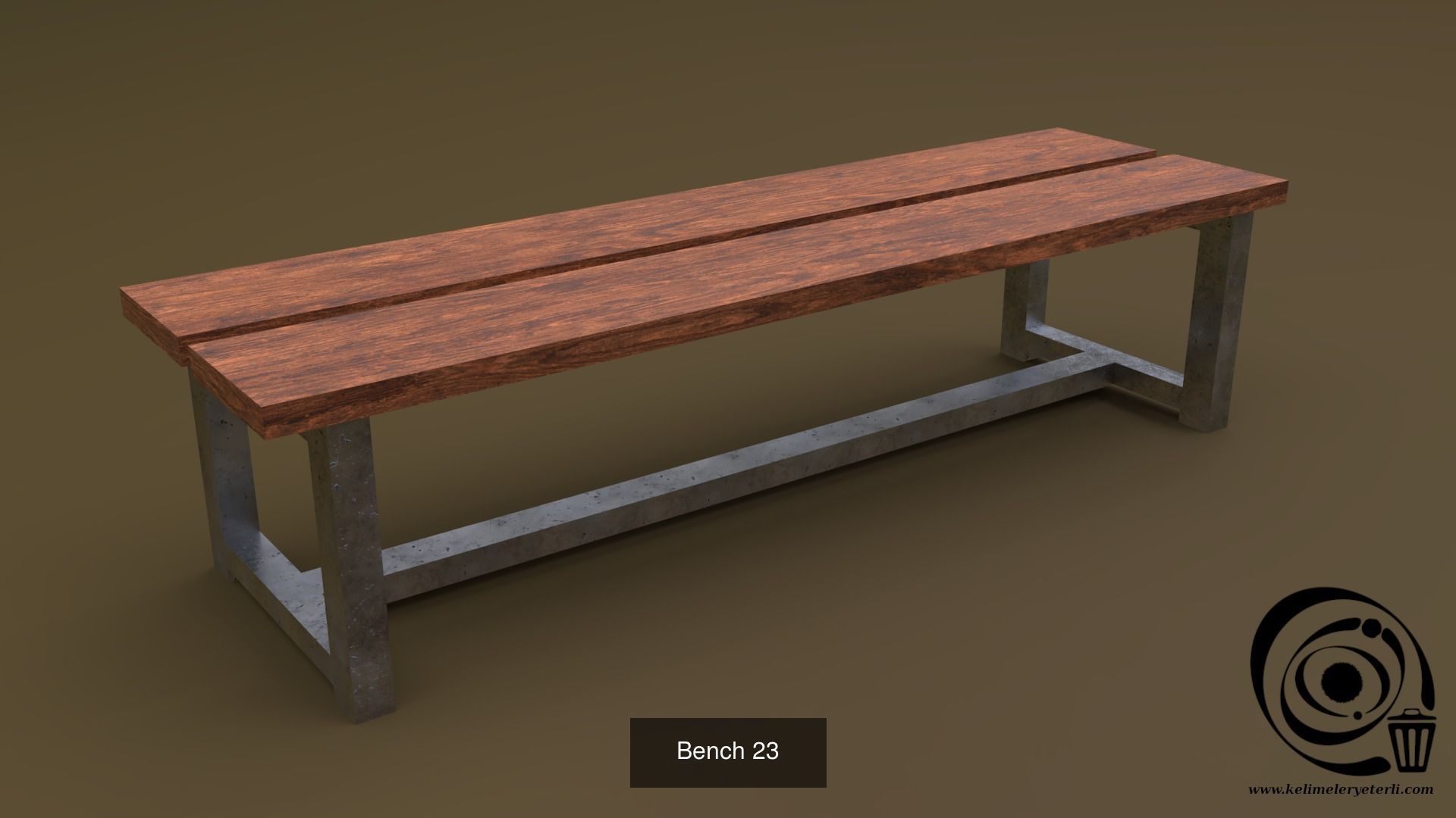 Bench Set 32 8M4T 3D Model Collection_70