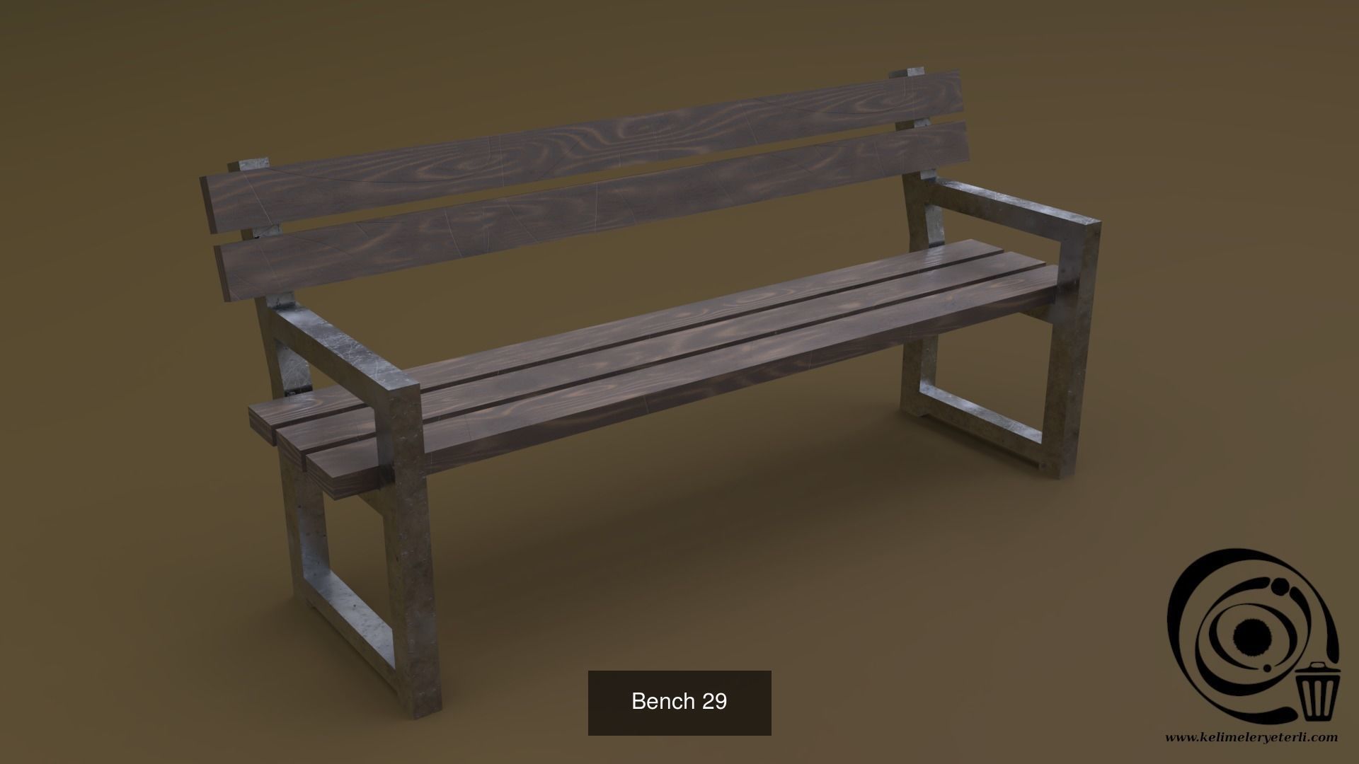 Bench Set 32 8M4T 3D Model Collection_75