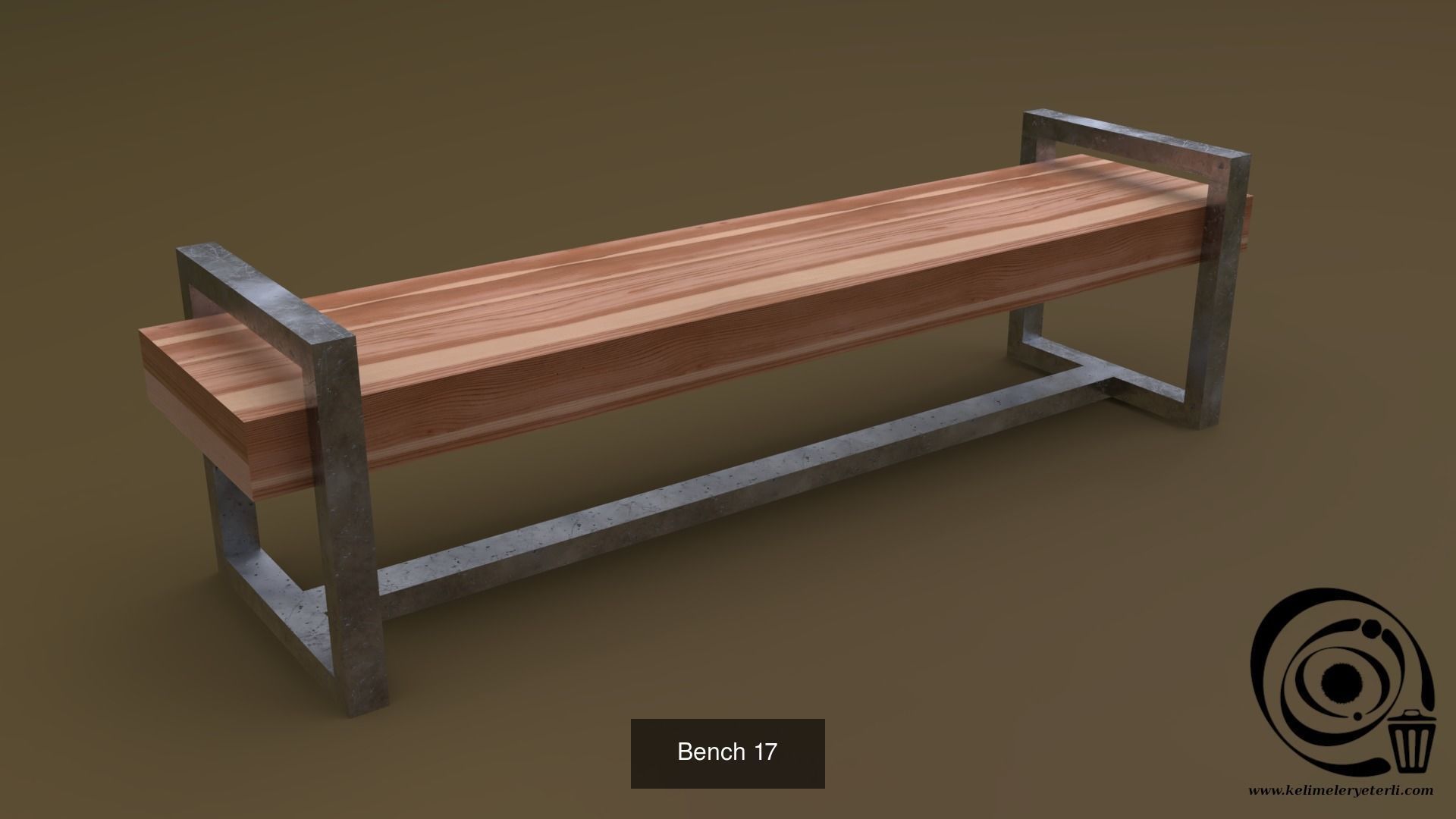 Bench Set 32 8M4T 3D Model Collection_65