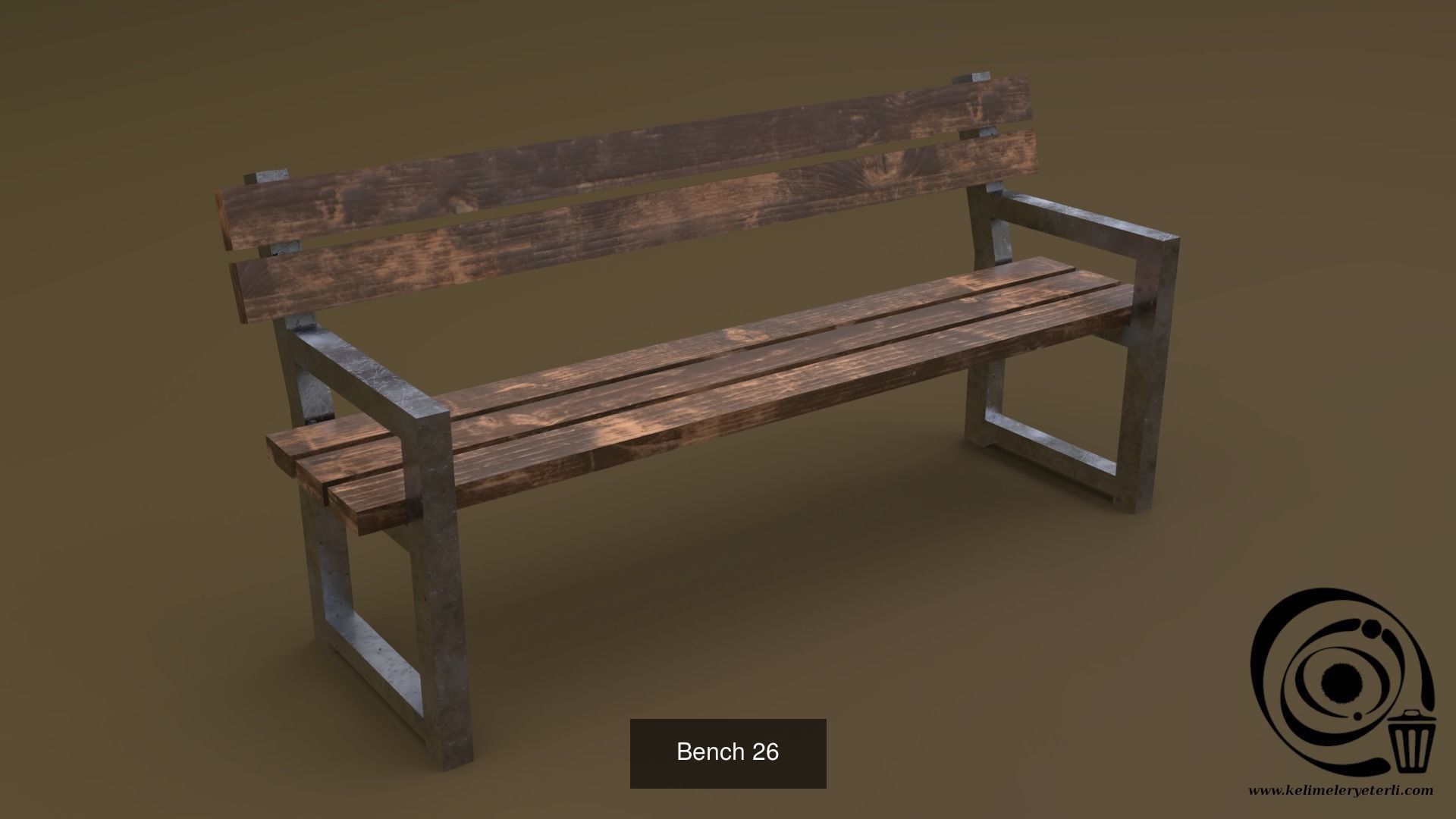 Bench Set 32 8M4T 3D Model Collection_72