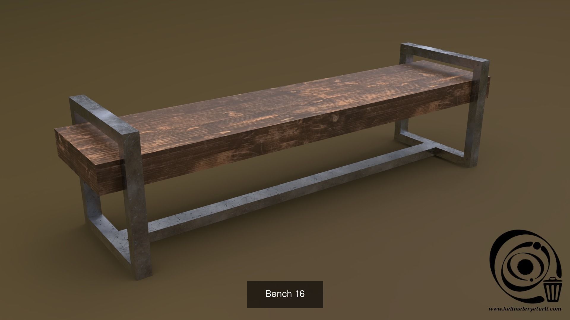 Bench Set 32 8M4T 3D Model Collection_64