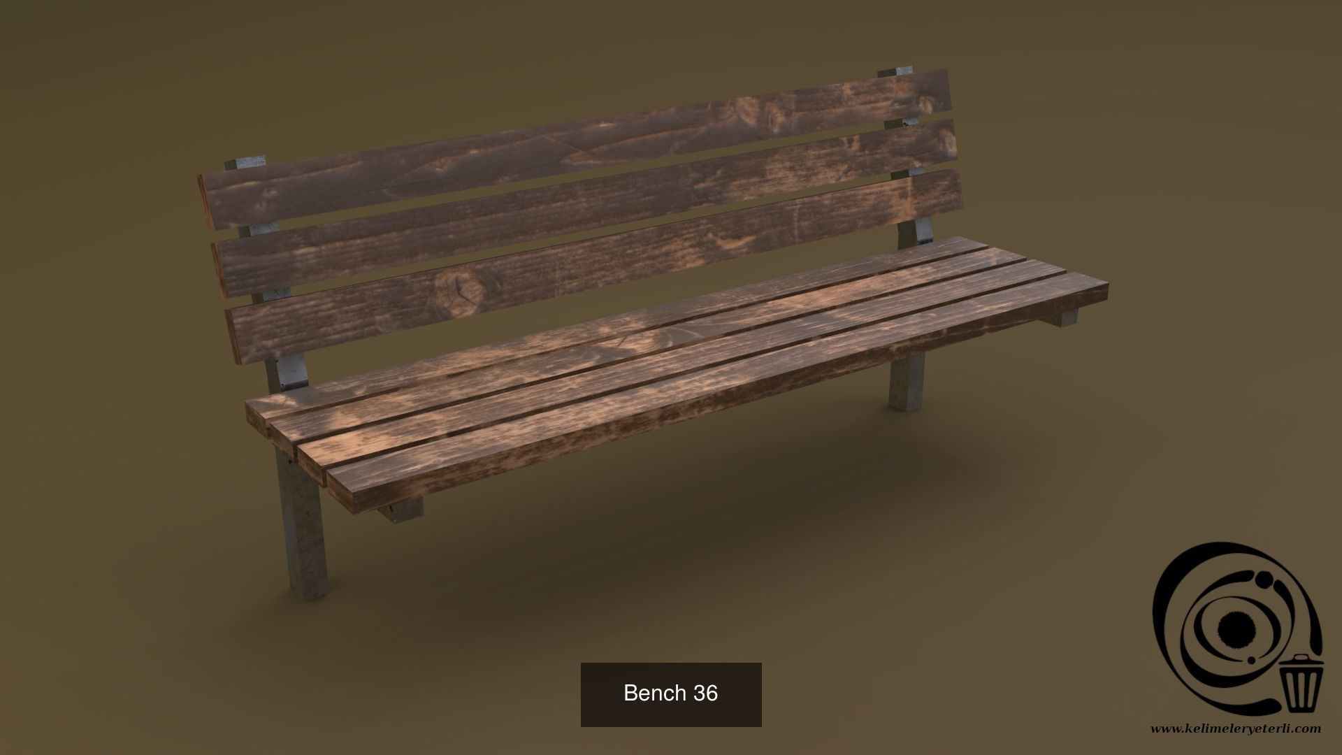 Bench Set 32 8M4T 3D Model Collection_80