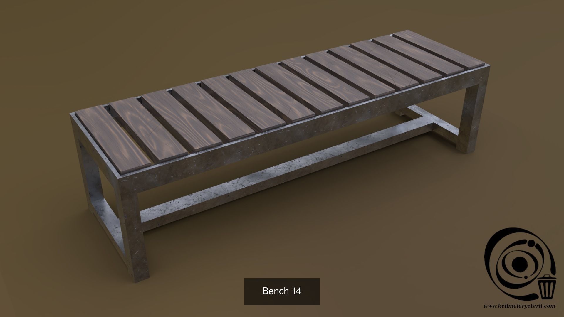 Bench Set 32 8M4T 3D Model Collection_63