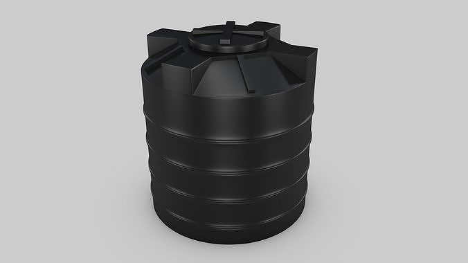 Water tank Low-poly 3D model