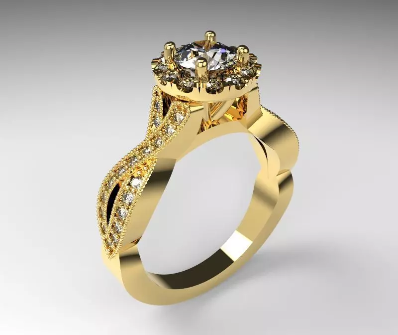 Model 135 Ring 3D print model
