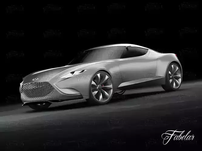 Hyundai HND-9 concept 3D model Hyundai HND-9 concept 3D model