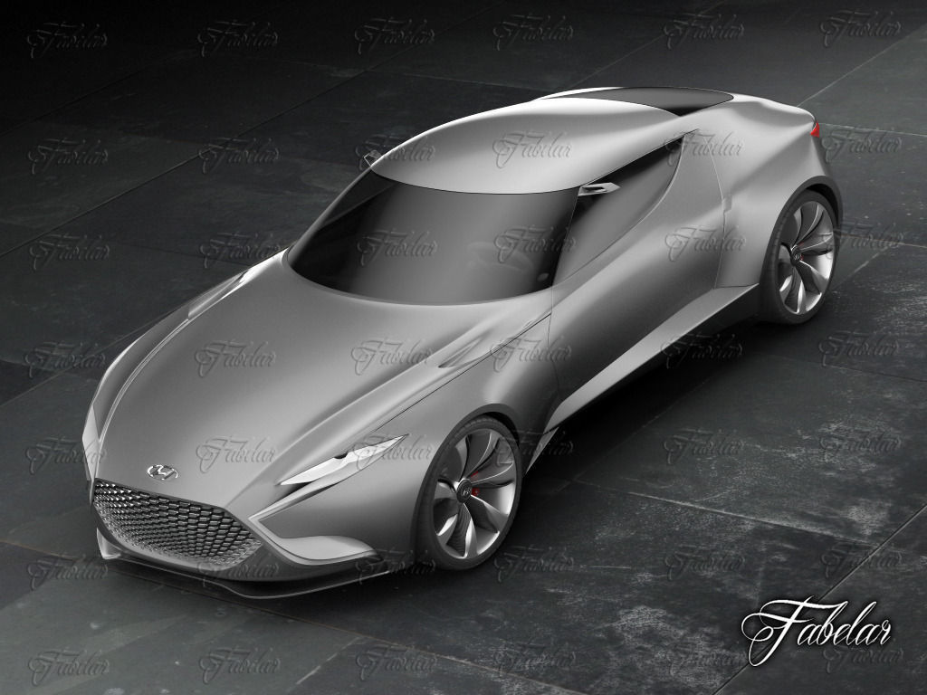 Hyundai HND-9 concept 3D model_2