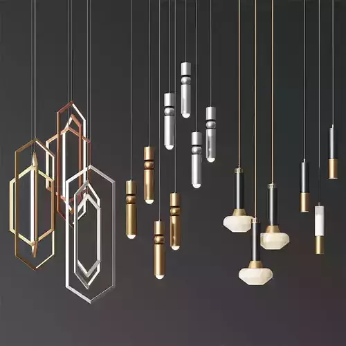 Four Hanging Light Set 05