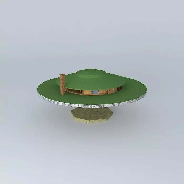 Strowbale Sauna Free 3D model_0