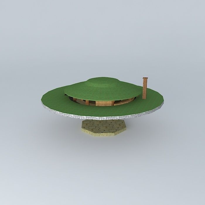Strowbale Sauna Free 3D model_1