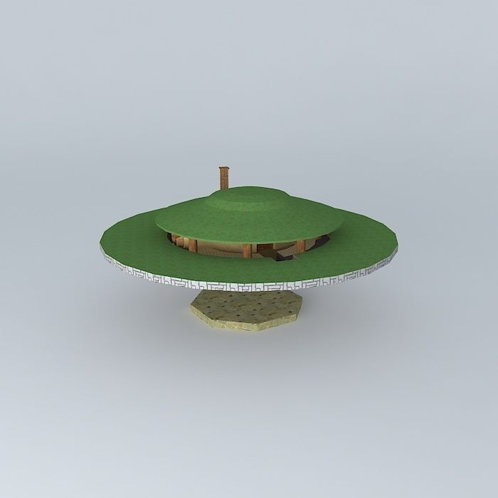 Strowbale Sauna Free 3D model_2