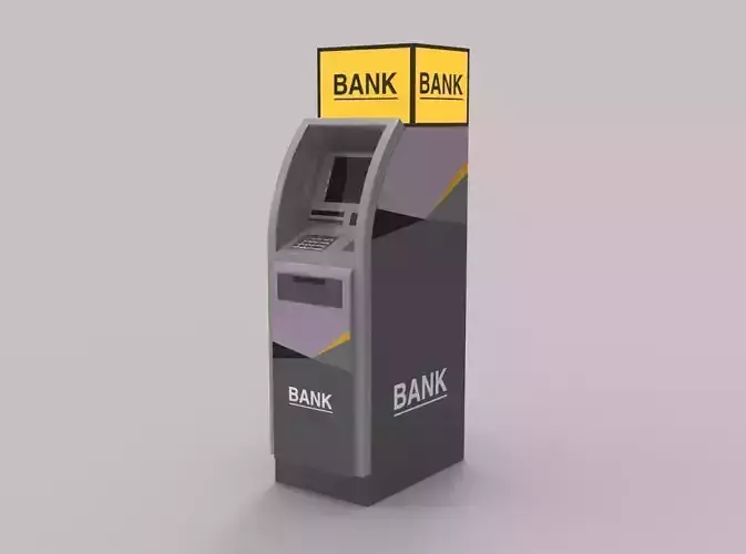 automated teller machine 3D model