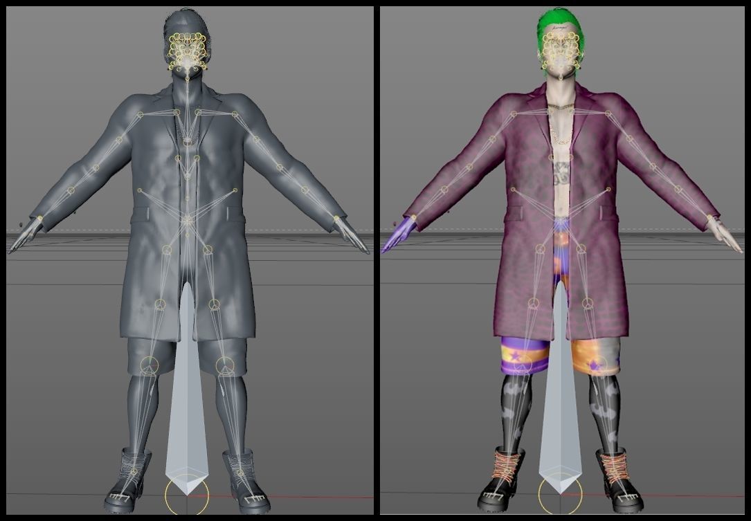 Joker Jared Leto Coat Version 3D model_11