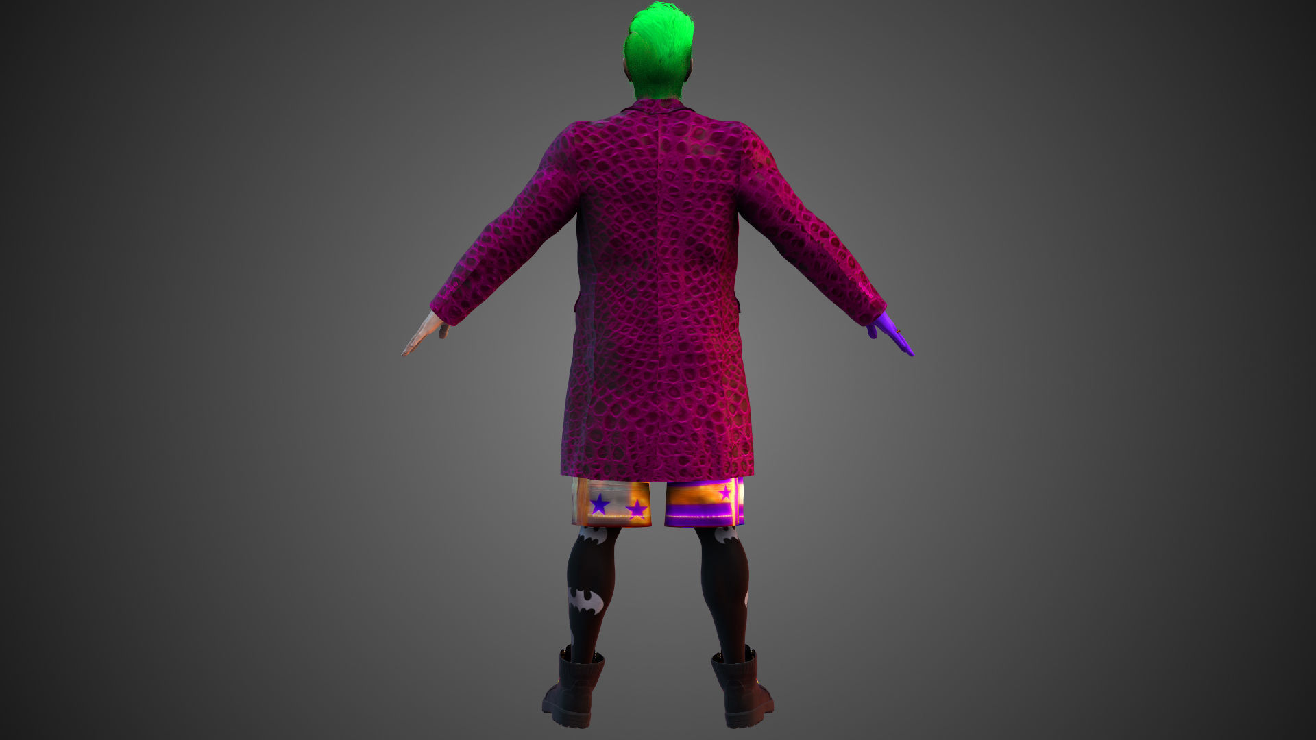 Joker Jared Leto Coat Version 3D model_10