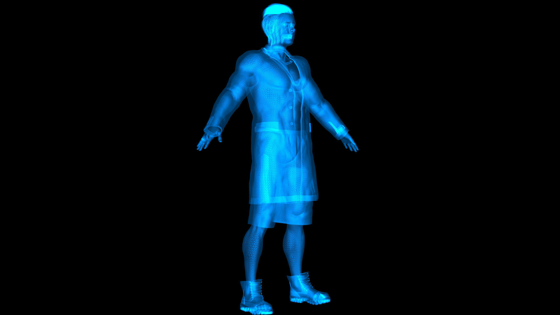 Joker Jared Leto Coat Version 3D model_3