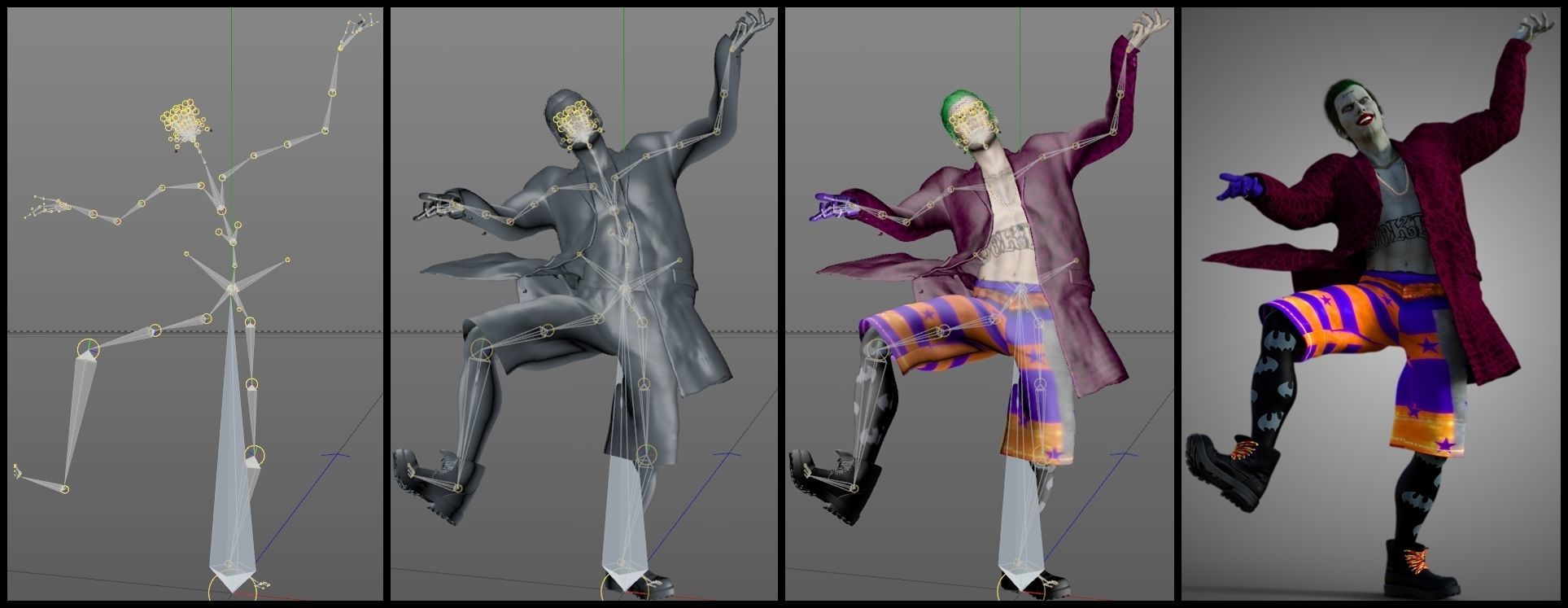 Joker Jared Leto Coat Version 3D model_12