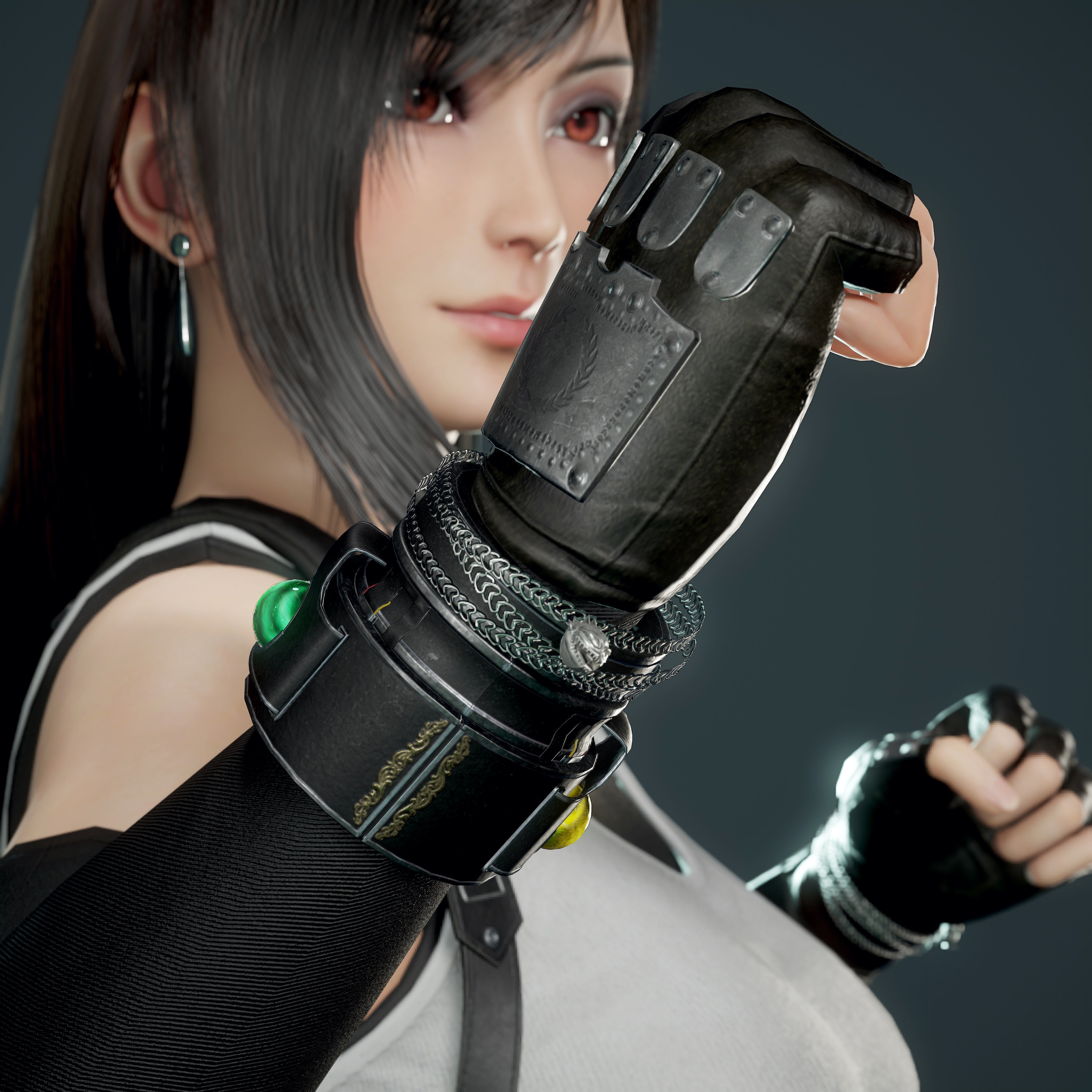 Tifa Lockhart - Game Ready Low-poly 3D model_17