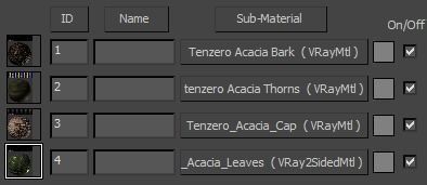 AFRICAN ACACIA TREE PACK B - 3 TREES 3D model_9