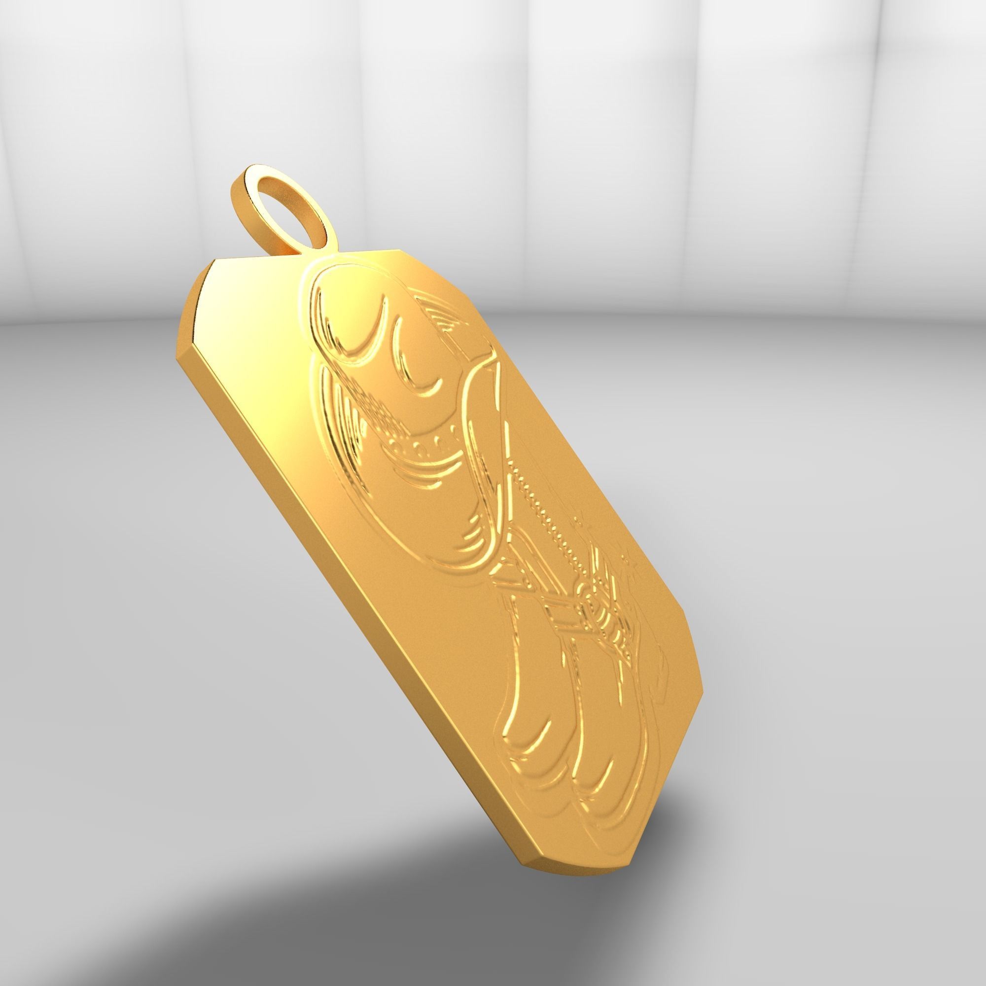 Country boots and hat 3D model_12