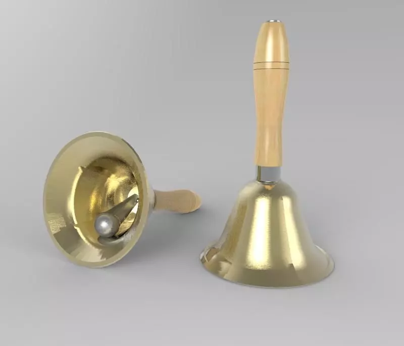 The Hand Bell 3D model_0