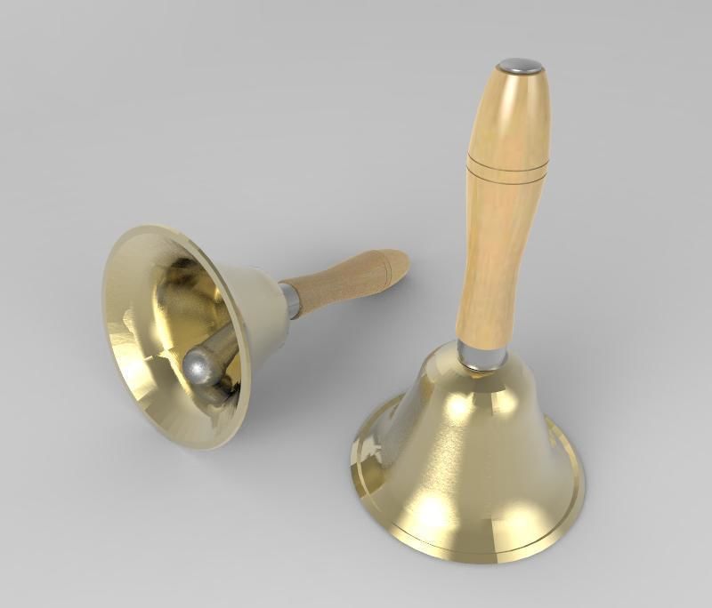 The Hand Bell 3D model_3