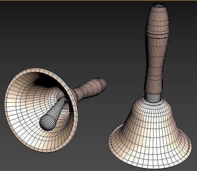 The Hand Bell 3D model_4