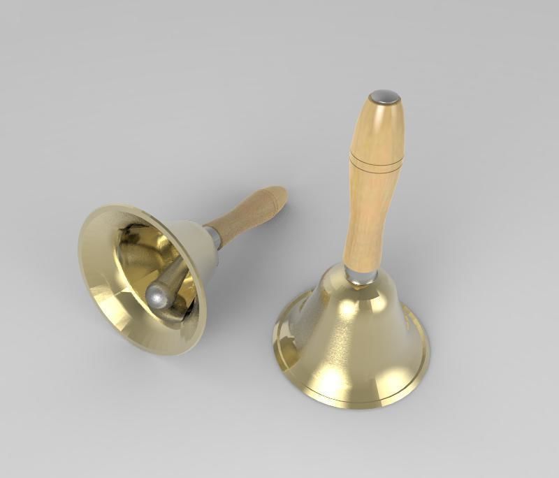 The Hand Bell 3D model_1