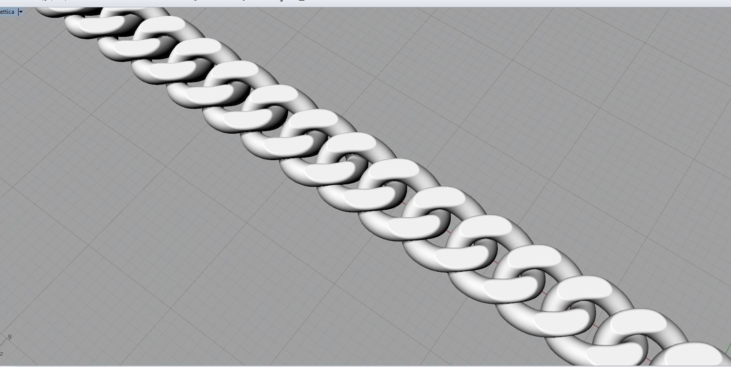 cuban chain 3D print model_6