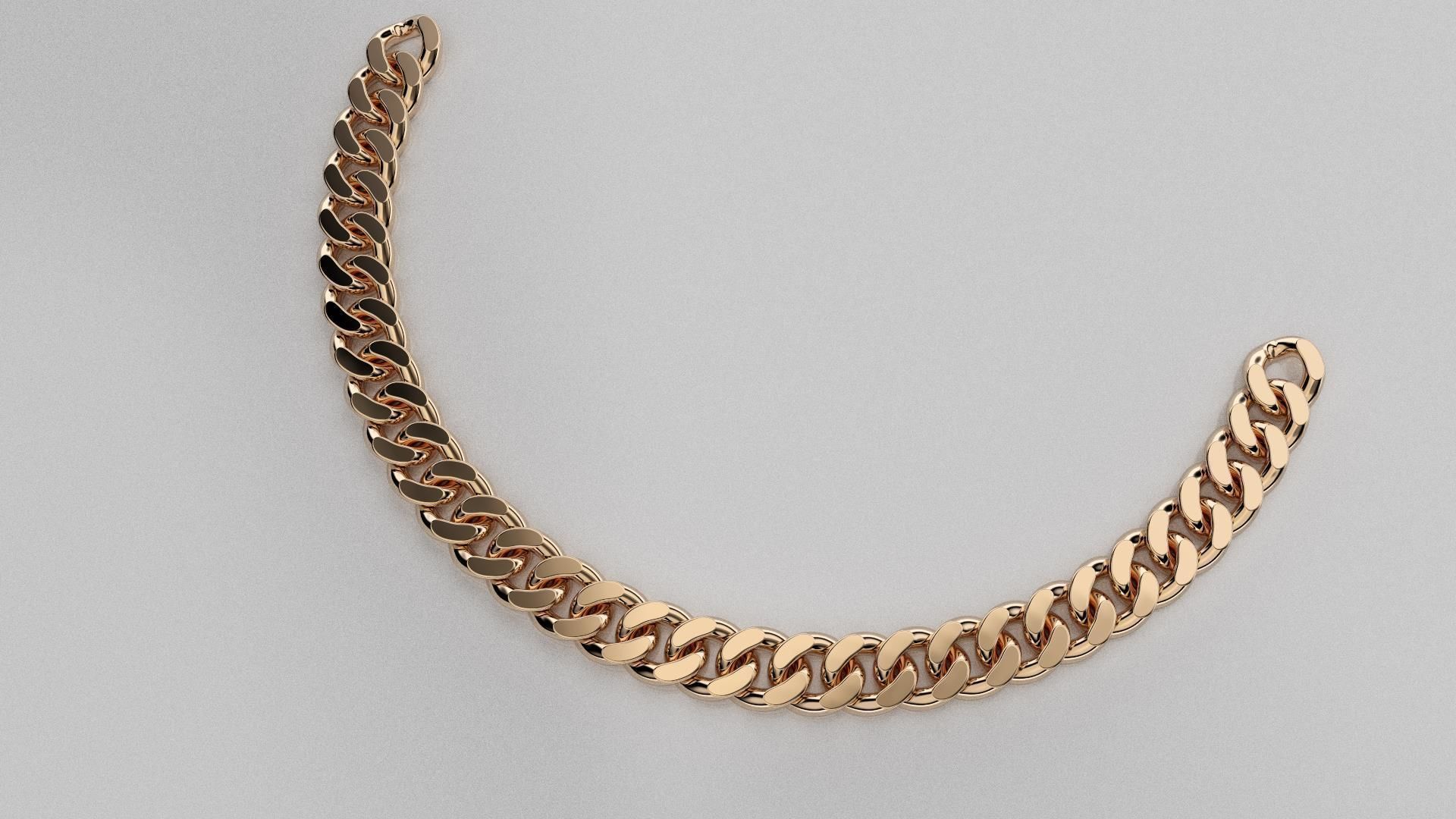 cuban chain 3D print model_4