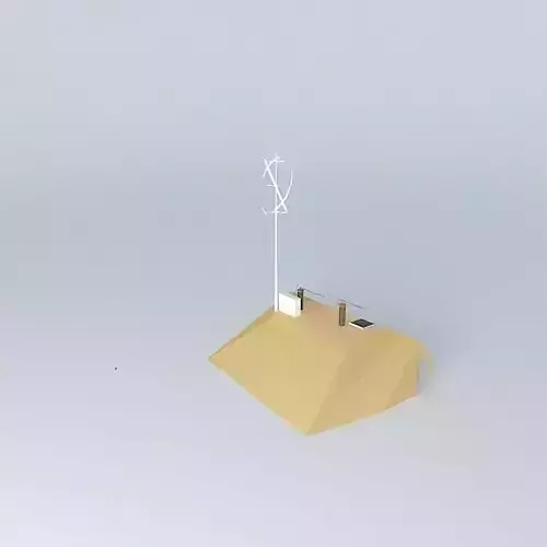 Hallway model house with roof