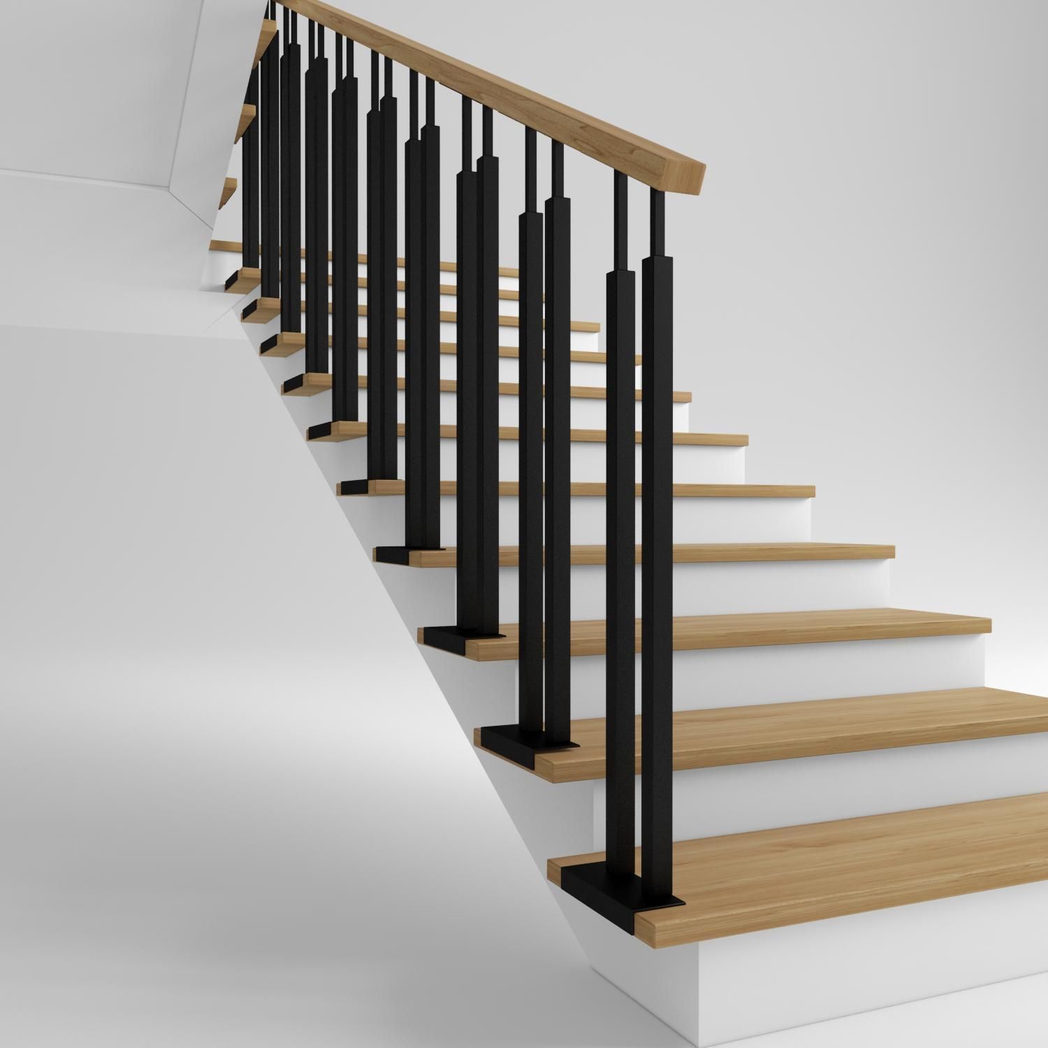 stairs concret Free 3D model_1