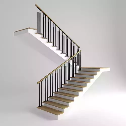 stairs concret Free 3D model