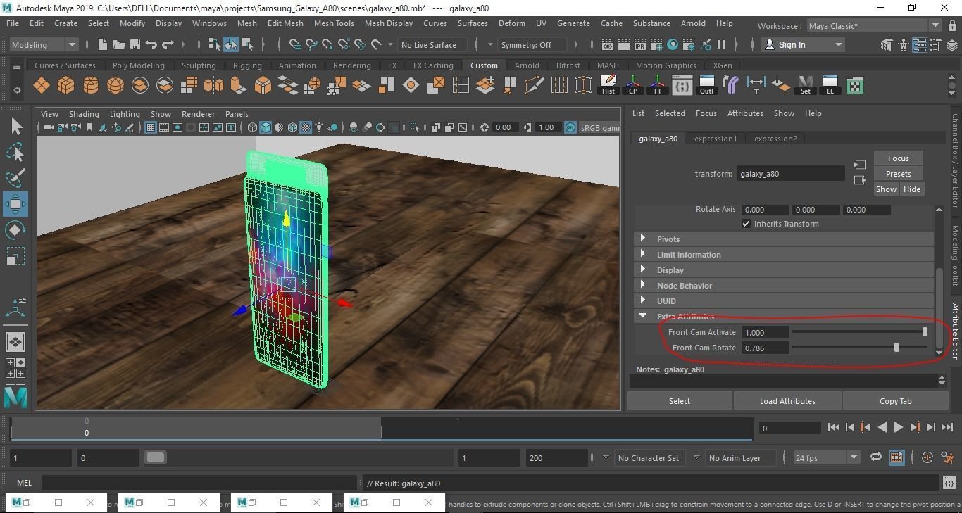 Samsung Galaxy A80 3D model_11