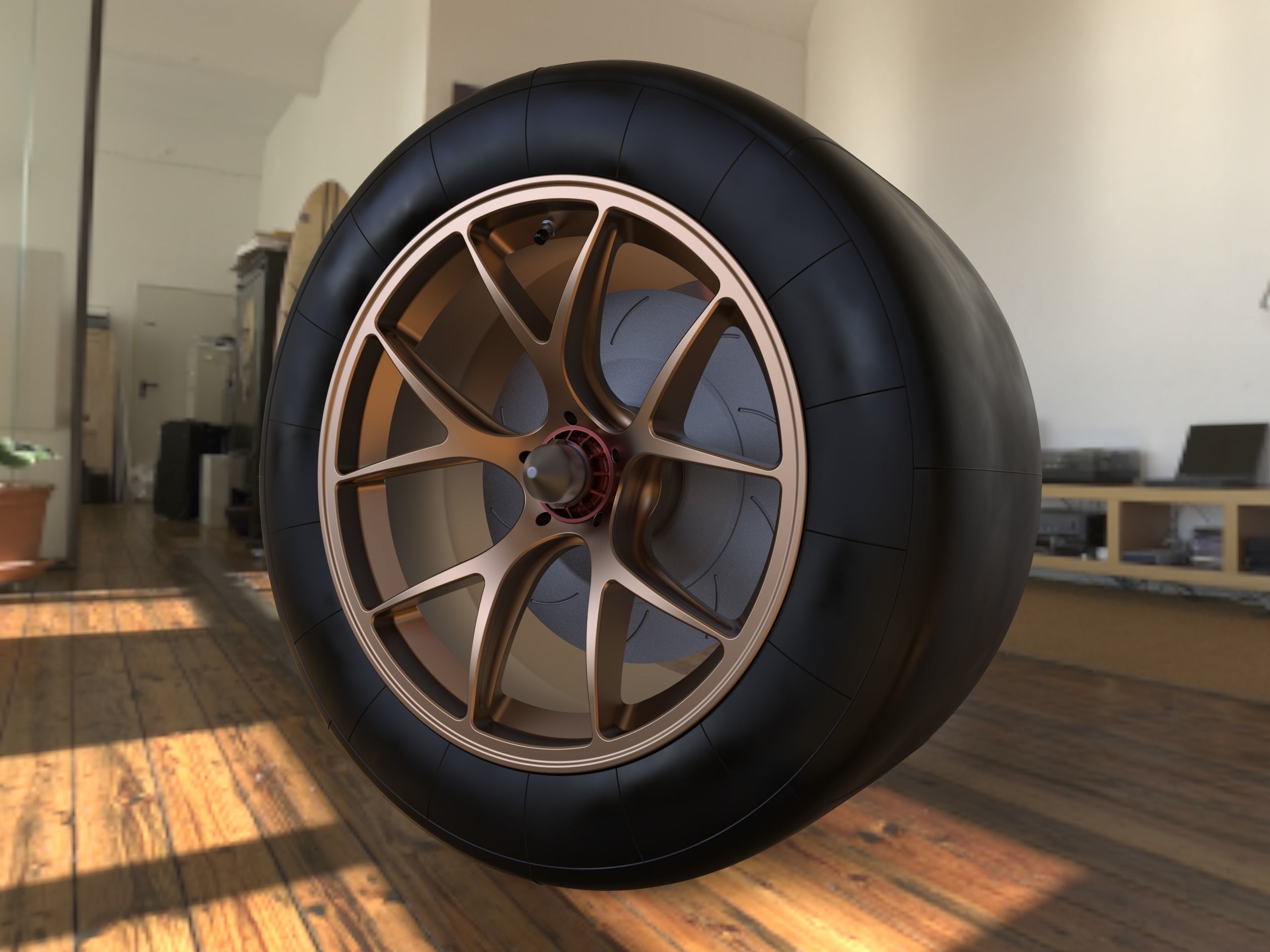 GT wheel 3D print model_4