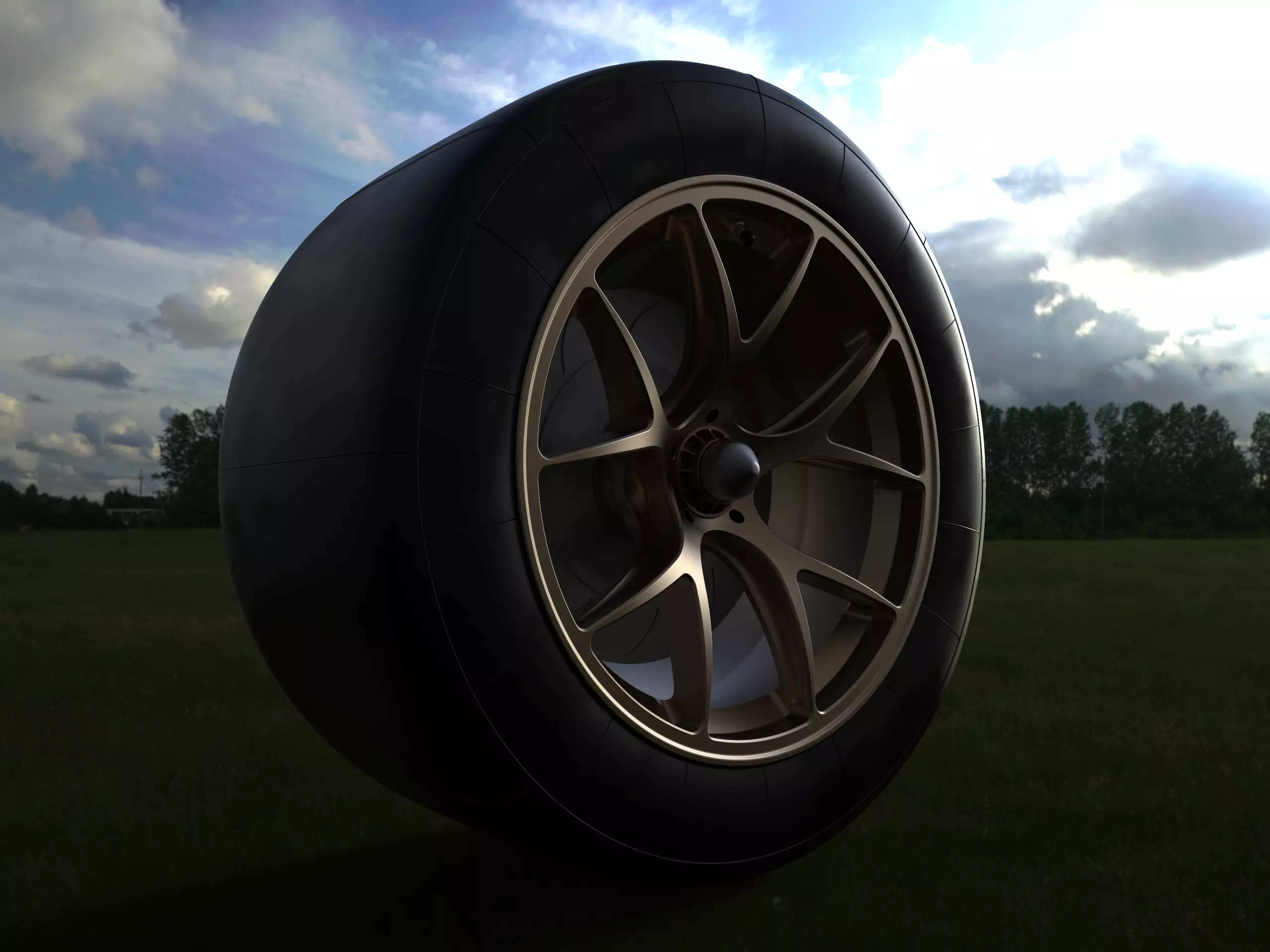 GT wheel 3D print model_0