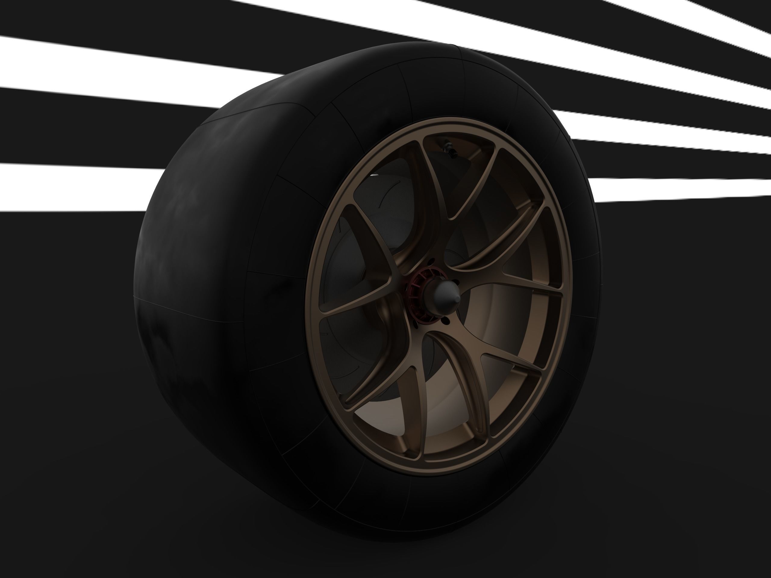 GT wheel 3D print model_5