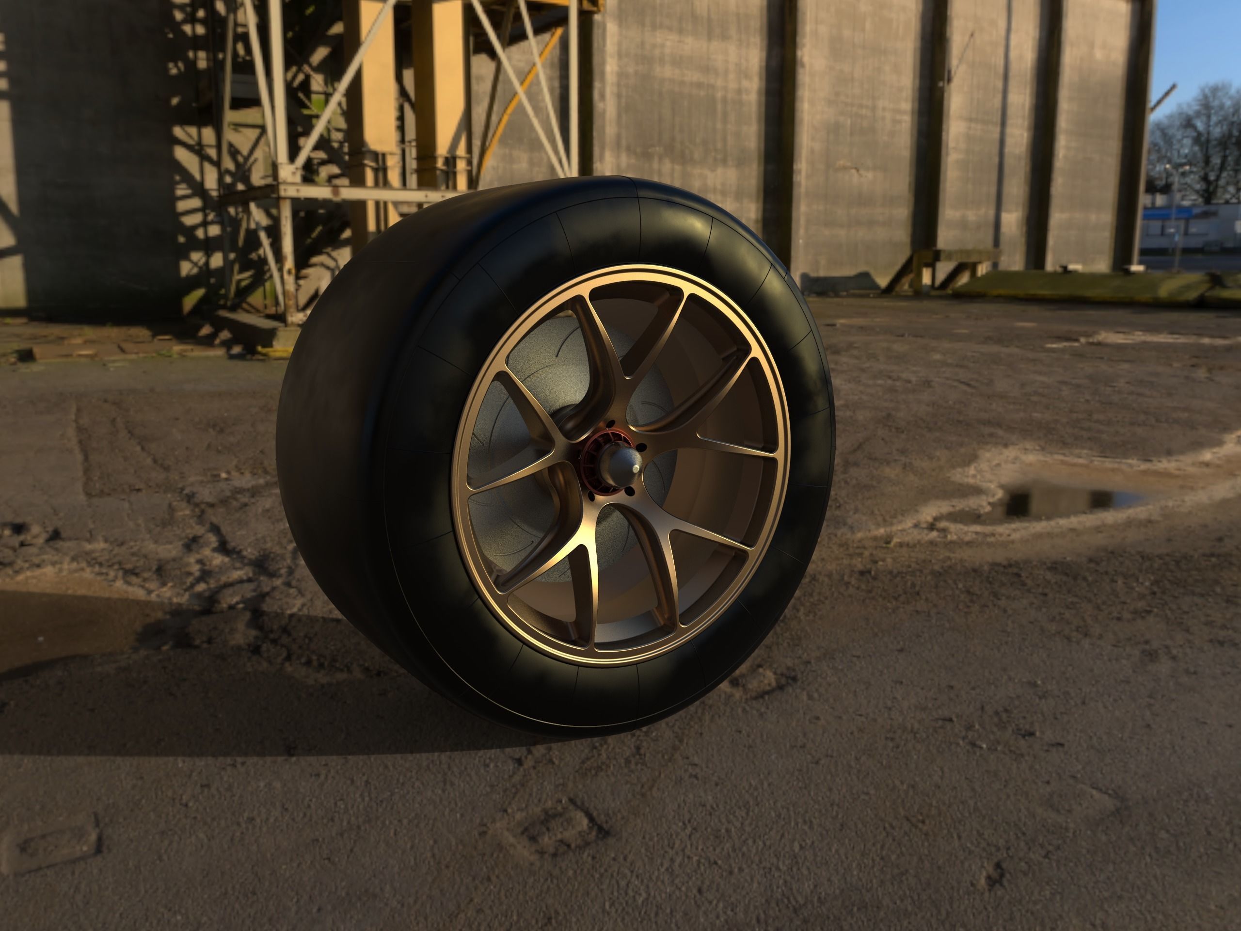 GT wheel 3D print model_2