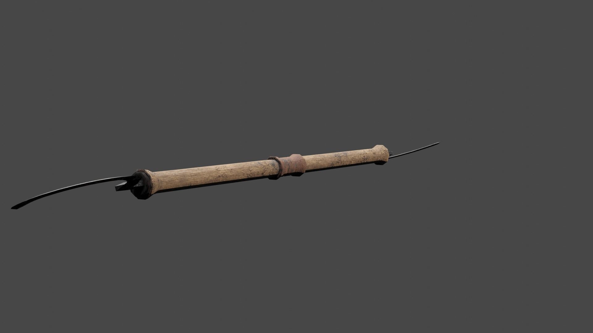 Strange Melee Weapon Low-poly 3D model_2