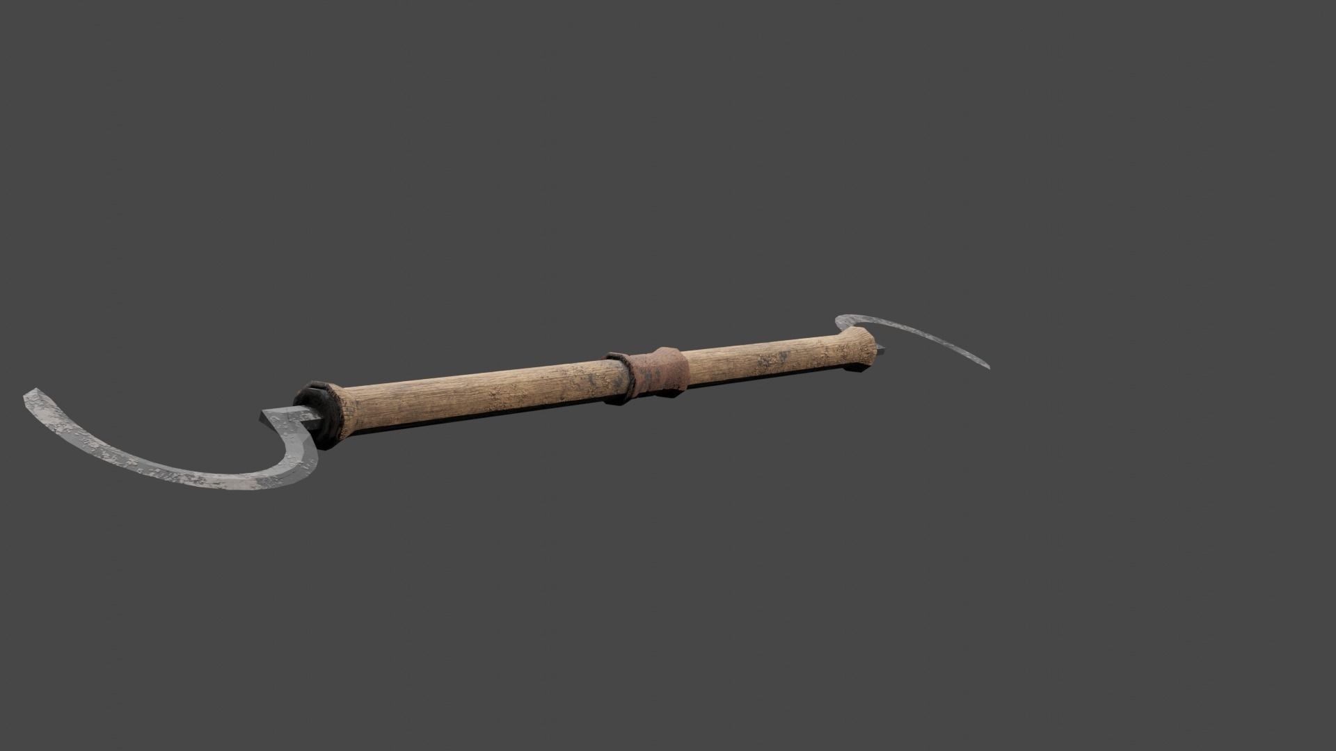 Strange Melee Weapon Low-poly 3D model_1