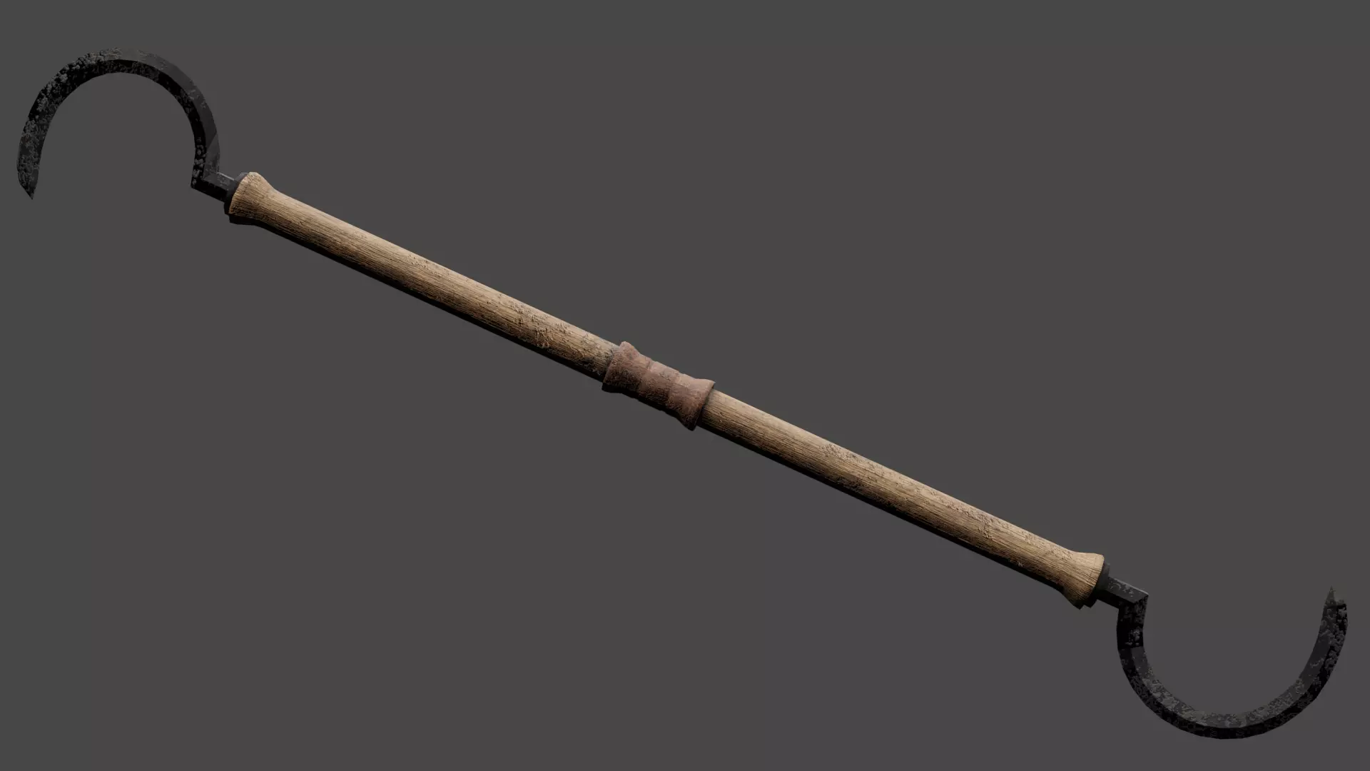 Strange Melee Weapon Low-poly 3D model_0