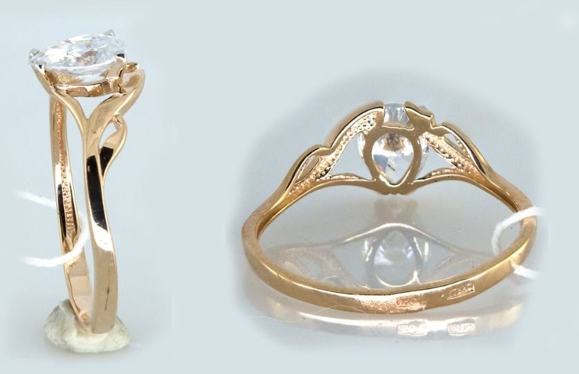 Curved ring 3D print model_4